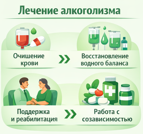 лечение алкоголизма в Анапе этапы